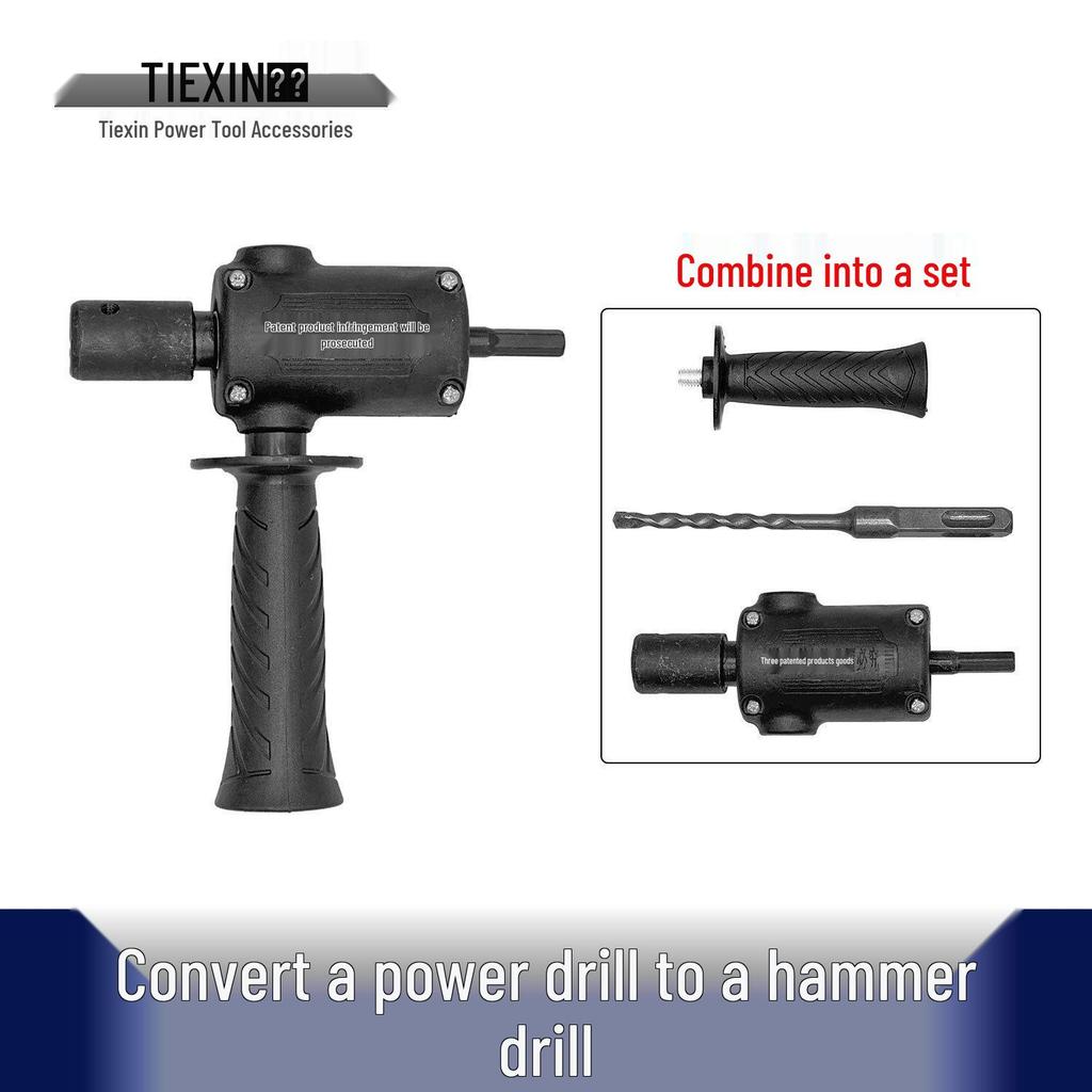 Universal Lithium Battery Drill To Hammer Drill Converter: Eye-Catching Tool for Enhanced Impact Drilling