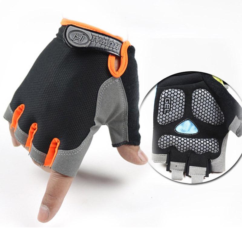 Cycling Half-finger Gloves Velcro Sunscreen Men and Women Non-slip Summer Bicycle Pads Fitness Fishing Gloves