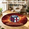 Round Rug Custom NameBologna FC Pattern Non Slip Carpet Home Floor Decor