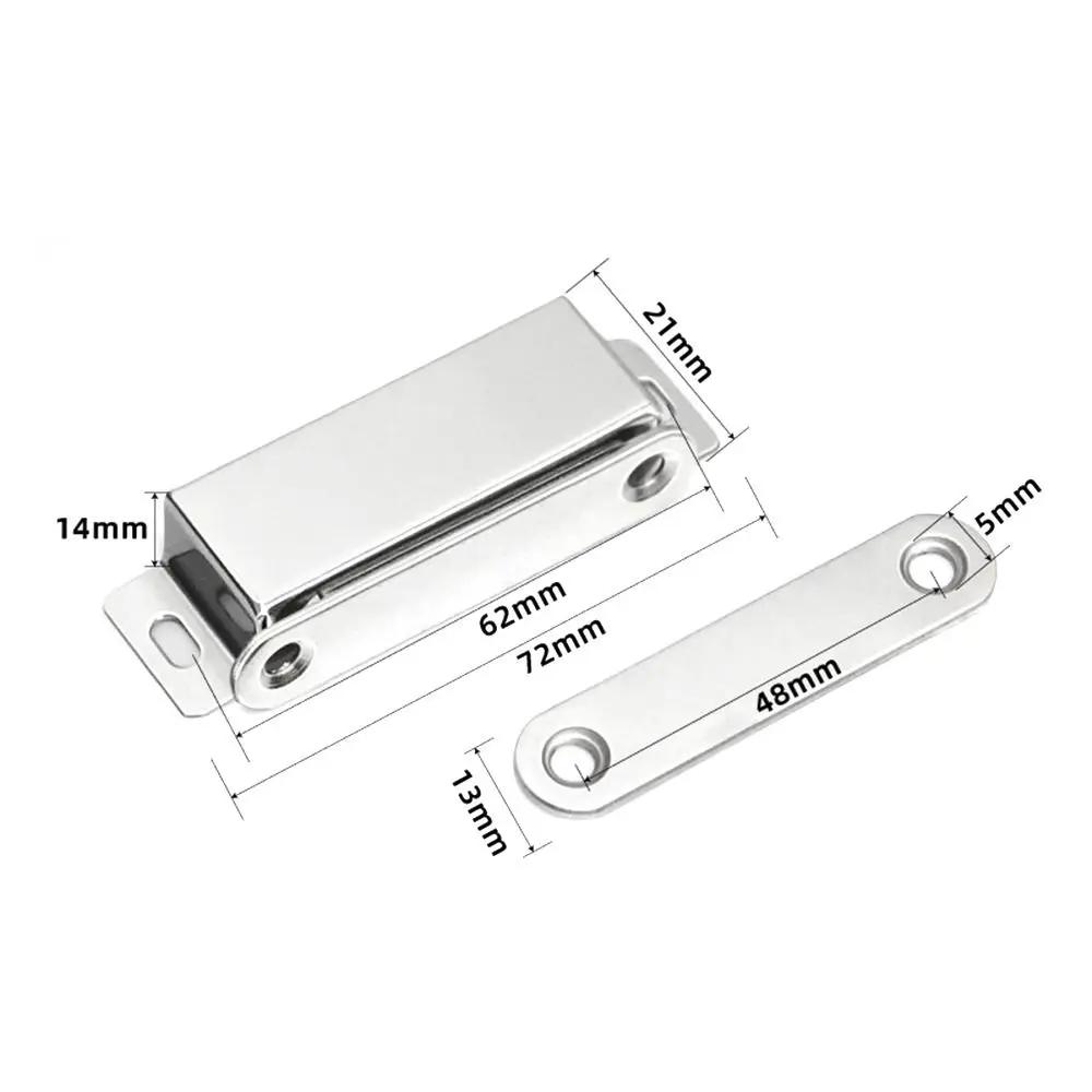 Accessories Strong Magnet Magnetic Door Catch Stainless Steel Hardware Cabinet Latches Chrome Door Magnet