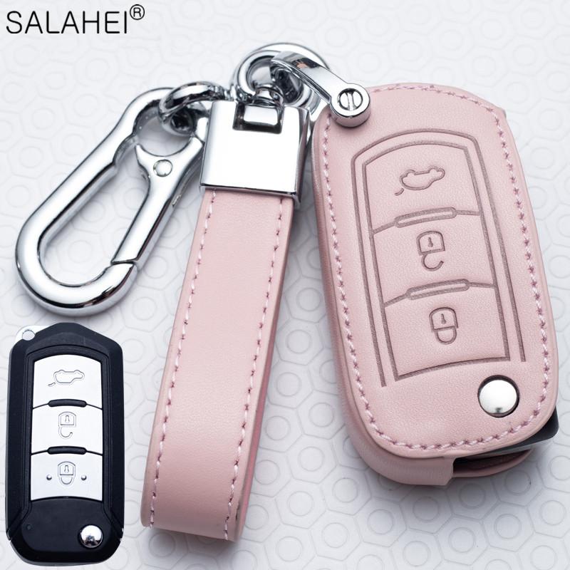 Genuine Leather Auto Key Fob Cover Case Key Fob Housing Protector Covers Fit For Gac Trumpchi Gs3 Gs4 Gs5 Gs7 Gs8 Gm8 Ga4 Gs5 Ga6 Gm6