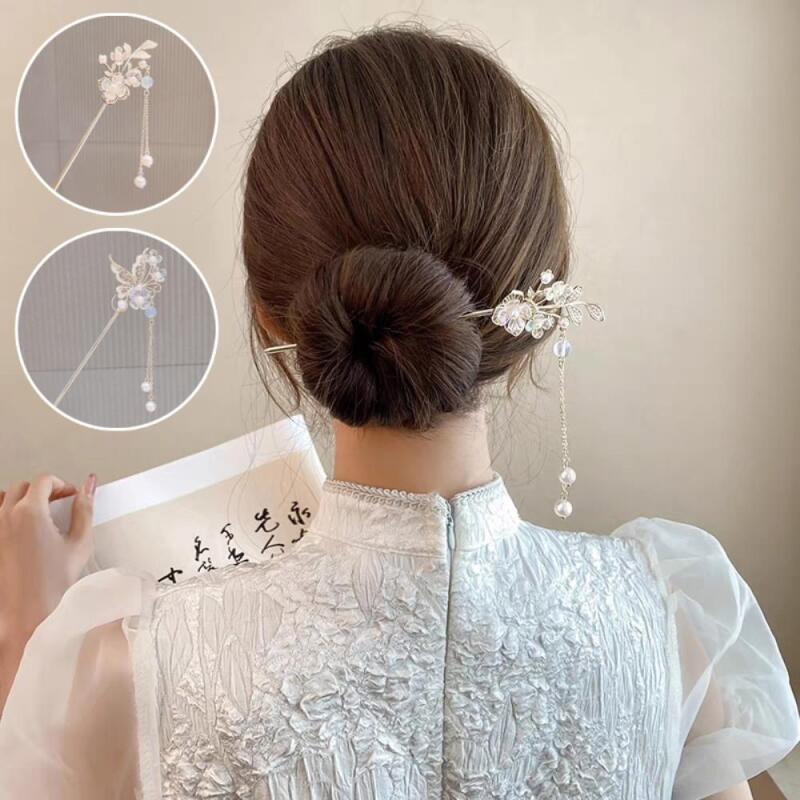 Women s Hairpin Pearl Fashion Cubic Hairpin