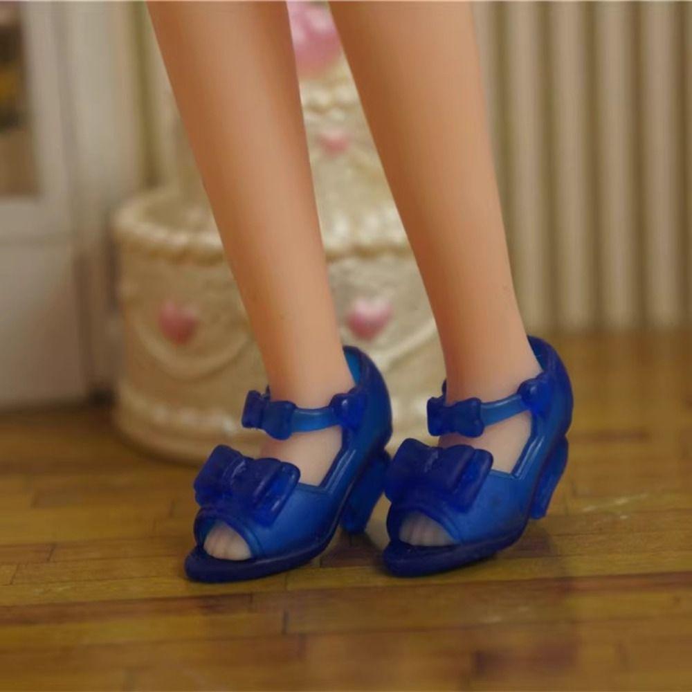 30cm High Heels Shoes Quality Figure Doll Sandals New Super Model Boots  Doll Accessories