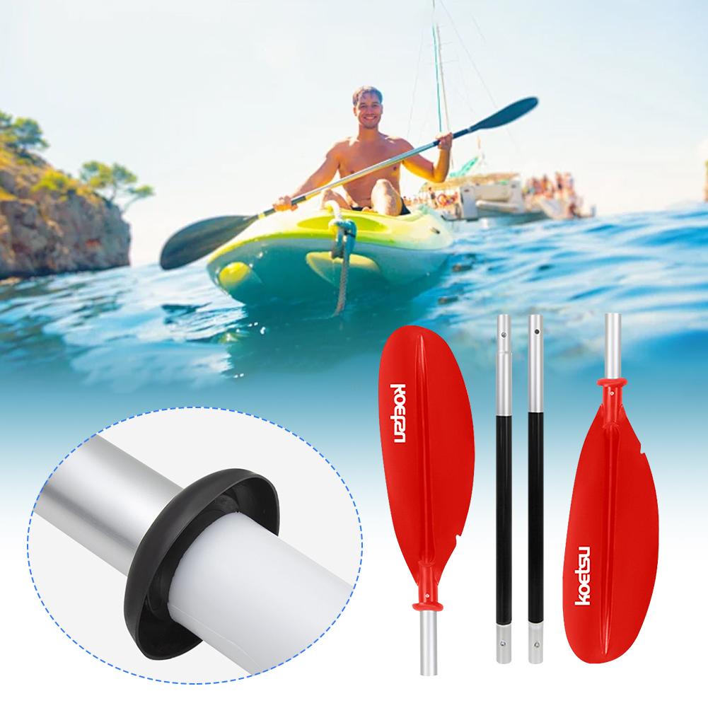 4-Piece Two Way Paddle Adjustable Double-Head Surfpaddle Aluminium Alloy Stand Up Paddleboard Paddles for Canoe Kayaking