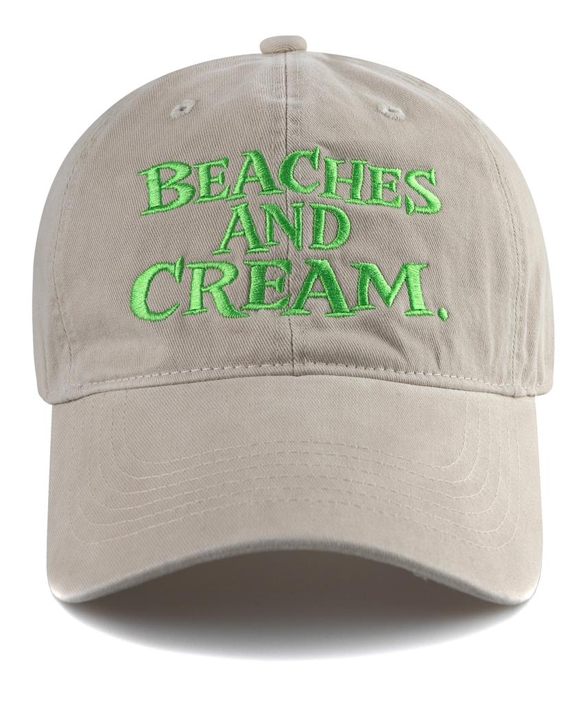 Bichiseuaenkeulim Big Logo Cation Ball Cap-Light Beige