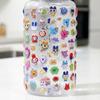 3D seal three-dimensional cute set 4 girls Christmas birthday gift craft supplies decorating mobile phones notebooks diaries DIY adhesive (C set)