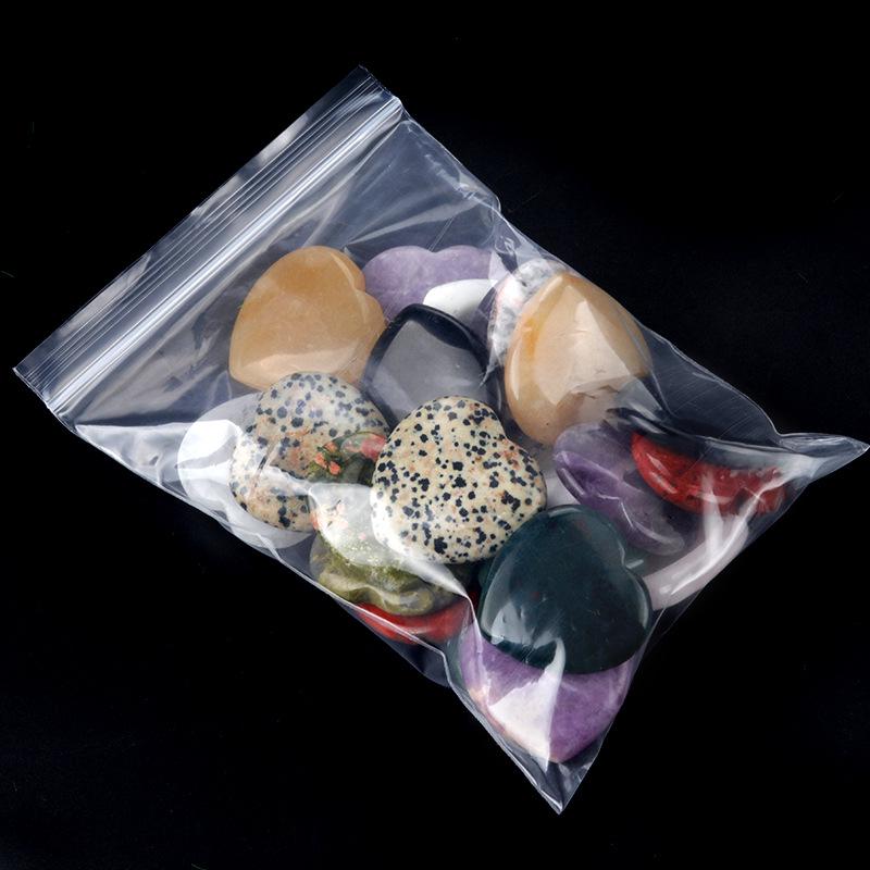 Achatový Křišťálový Kámen Starosti ve Tvaru Srdce pro Léčení