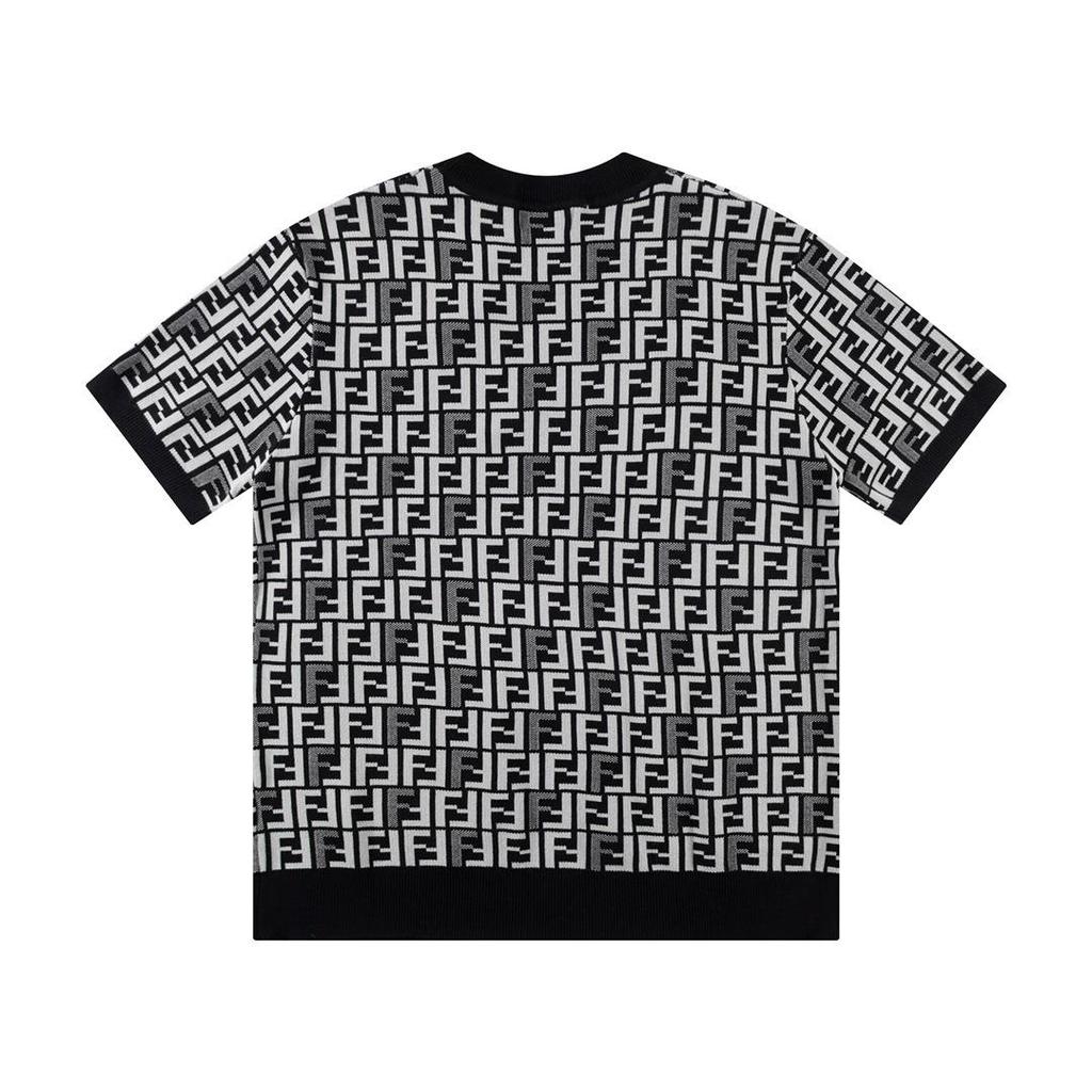 Unisex letní žakárové tričko s F vzorem