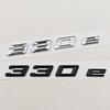New 3D ABS Chrome Black Car Styling Logo 330e Badge Sticker Rear Trunk Emblem Decals For 330e Auto Tail Accessories