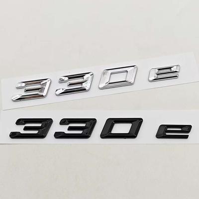 Nové 3D ABS Chromové Černé Auto Styling Logo 330e Znak Samolepka Zadní Kufr Znaky Pro 330e Auto Zadní Doplňky