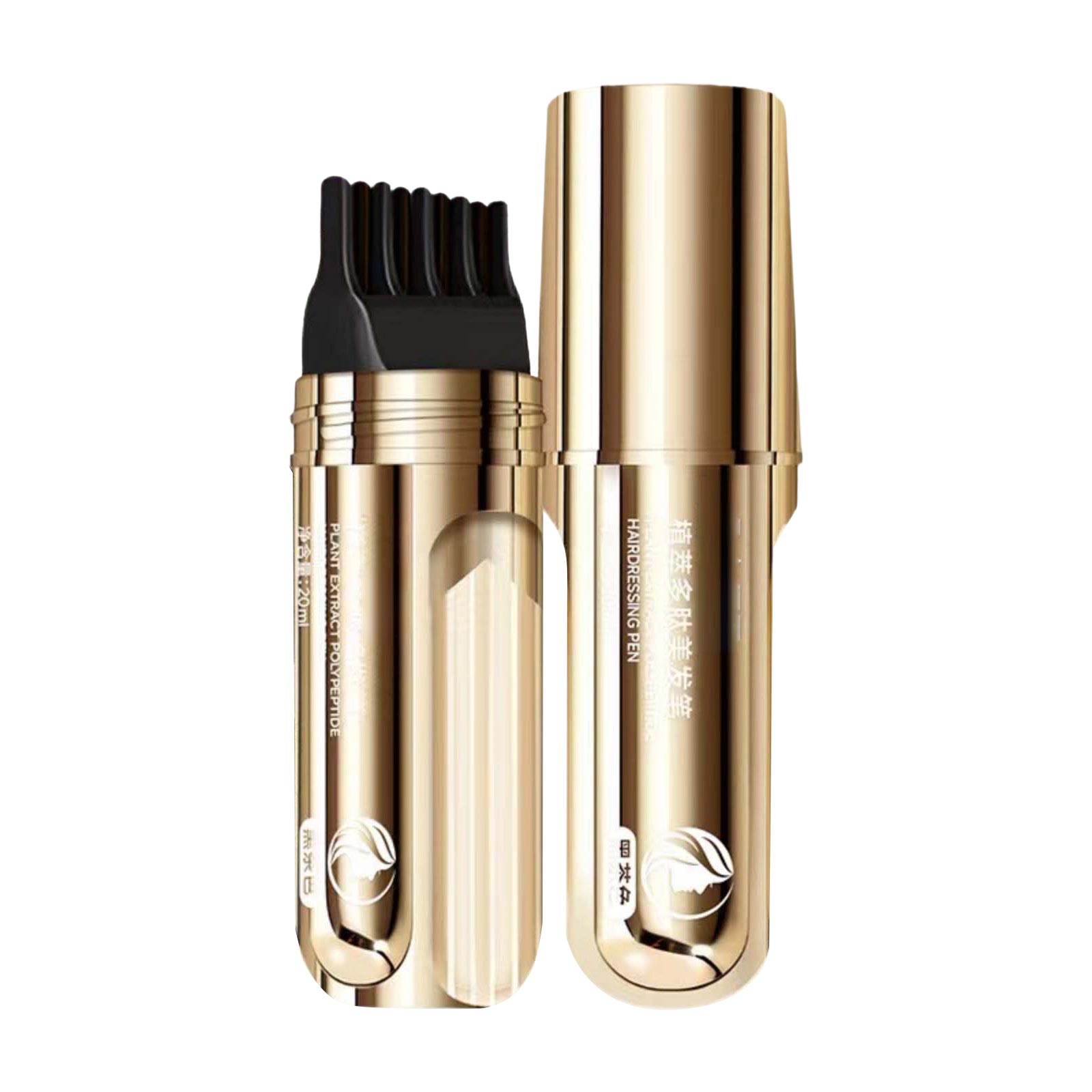 

Temporary Hair Wand With Comb, Temporary Complementary Color Stick, Hair Color Cream Portable Hair Color Brush 20ml One Size
