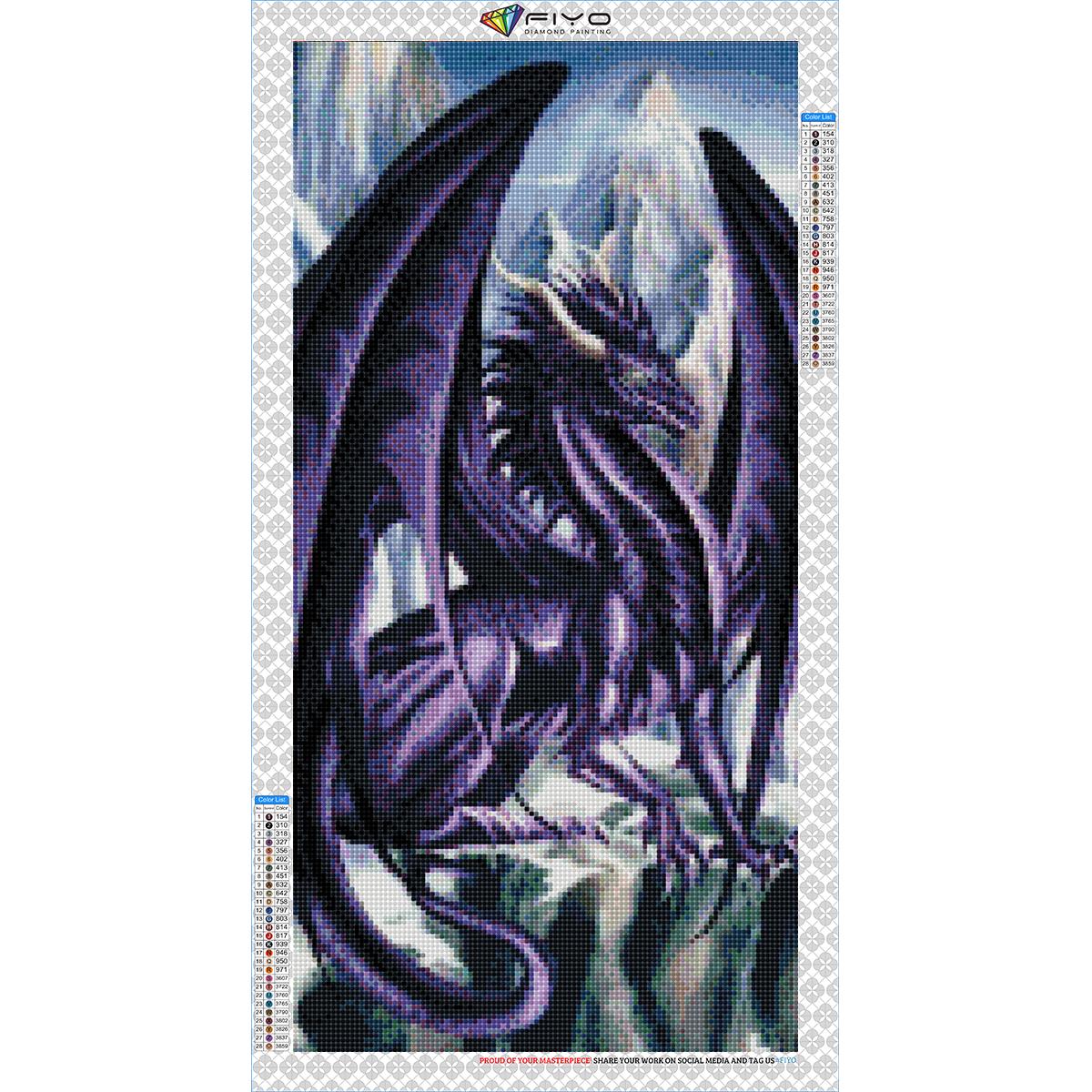 

5D DIY Рамка Алмазная картина Дракон Полный квадратный круглый дрель Вышивка Животное Мозаика Изображение Горный хрусталь Домашний декор Full Square 20x40CM