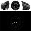 Car Quartz Clock Interior Carbon Fiber Dashboard Watch With Self-adhesive Base