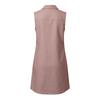 Womens Sleeveless V Neck Shirt Dress with Pockets Casual Button Down Relaxed Fit Tunic Dress for Daily Wear