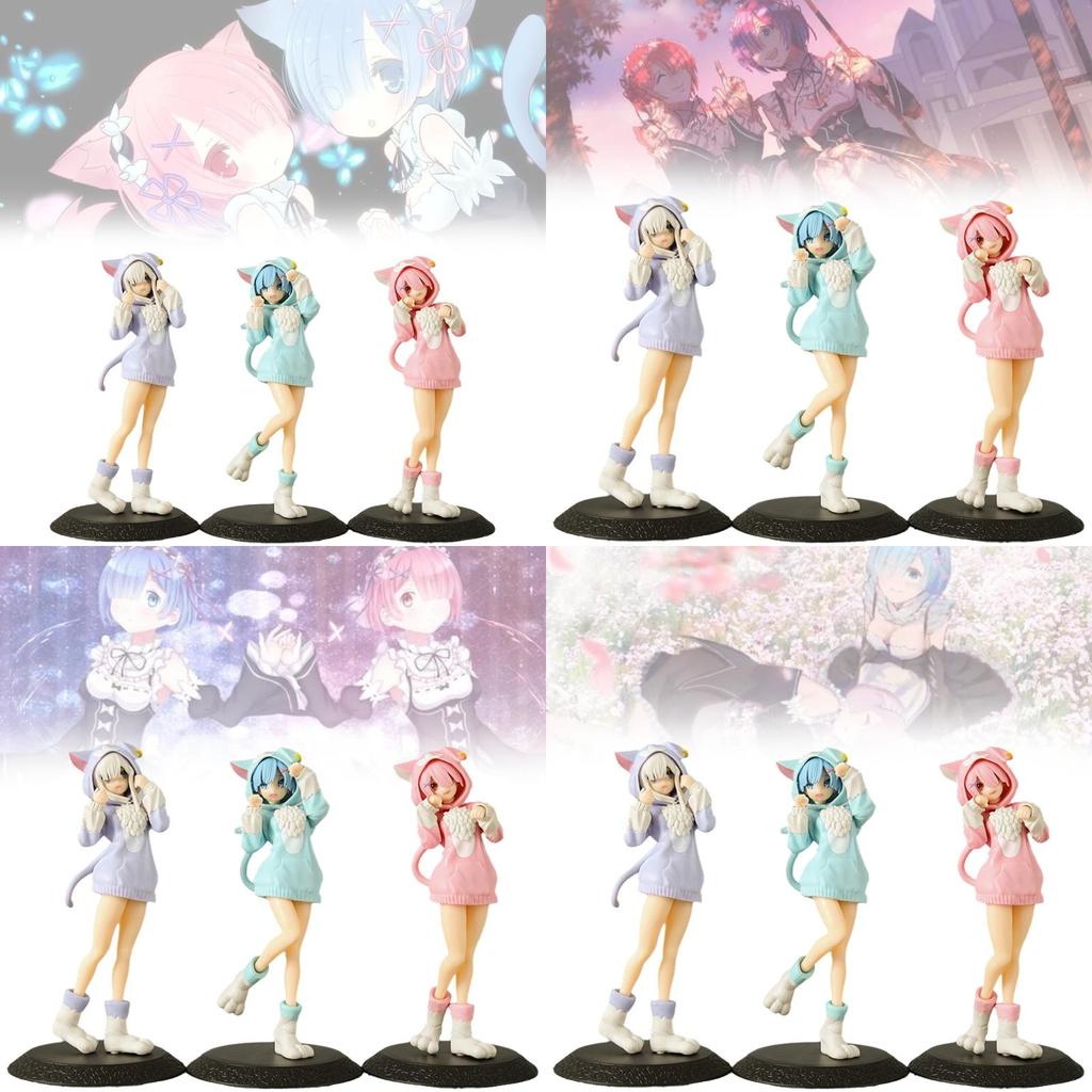 Stunning Pvc Rem And Ram Figurines From Rezero Anime With Captivating Design