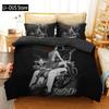 Human Skeleton Skull 3D Printed Bedding Set Motorcyc and Beauty Duvet Cover Sets Beds Quilt Covers Single Double Queen King Size