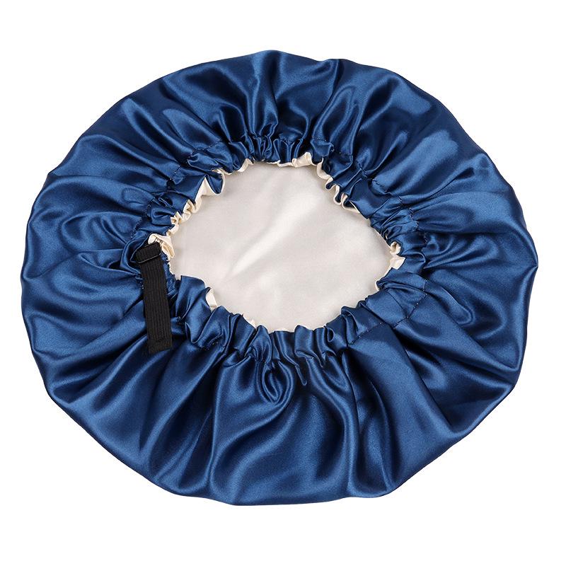 Reversible Satin Sleep Cap - Double-Layer, Adjustable Faux Silk Hair Care Cap