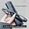 360 Degree Rotating Reading Glasses with Foldable and Portable Ultra Light Reading Glasses for Middle-aged and Elderly People