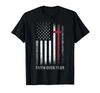 Christliches US USA Flagge Amerikanisches Christus Glaube Über Angst Kreuz T-Shirt