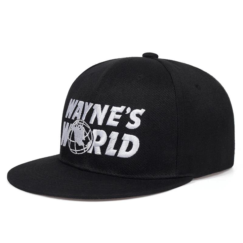

Unisex WAYNE S WORLD Embroidery Hip-hop Hats Spring and Autumn Outdoor Adjustable Casual Baseball Caps Sunscreen Hat Sports Cap чёрный