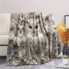 1Pc owl Print Flannel Blanket, High quality Comfortable for All Seasons, Home Decor, Warmth and Comfort, Perfect for Christmas Gifts W67