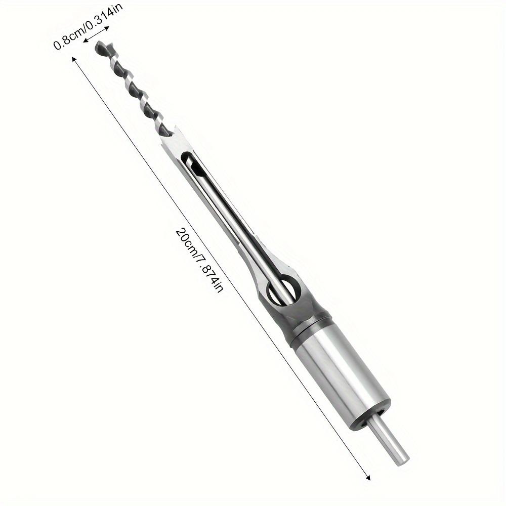 Woodworking Square Hole Drill Bits 6-30mm Manual DIY Wood Square Hole Opener Bearing Steel Wood Tenon Chiseling Square Hole Drill