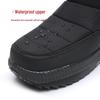 Men's Plus Size Waterproof High-Top Snow Boots with Thickening and Velvet Lining.
