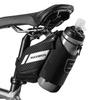 Under-seat bicycle bag with bottle pocket, 15l, black