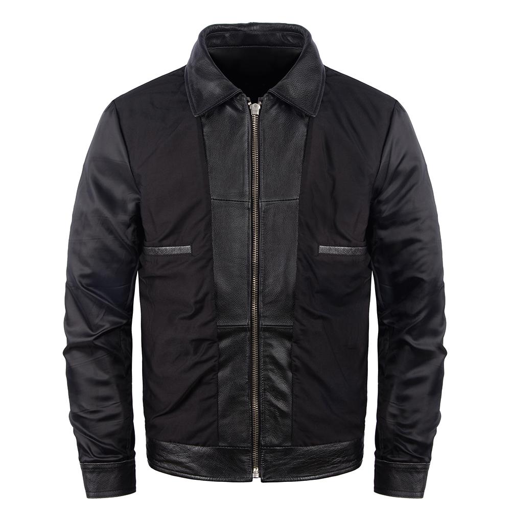 M65 Hunting Vintage Red Brown Genuine Leather Jacket Men Soft Real Cowhide Black Winter Coat Biker Jacket