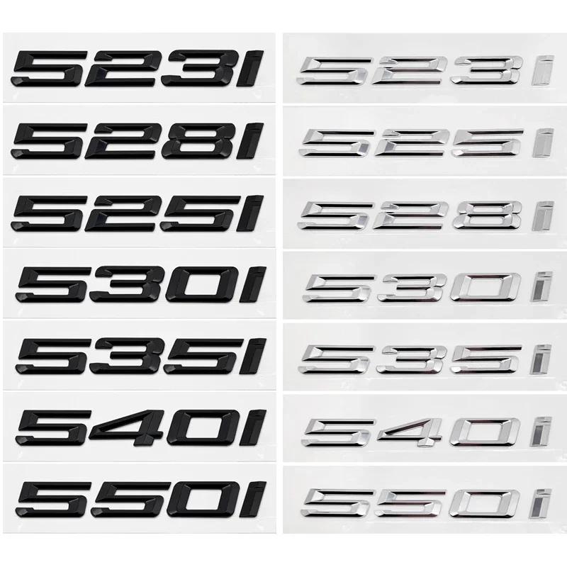 3D ABS Car Trunk Letters Logo Decals Badge Emblem Sticker For BMW 5 Series 520i 525i 528i 530i 535i 540i E39 E60 E61 F07 F10 F11 Tv2
