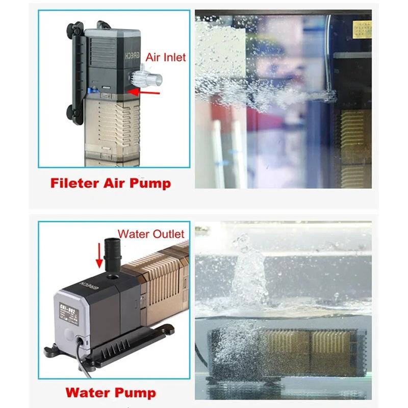 New 4-in-1 Aquarium Submersible Pump CHJ502/CHJ602/CHJ902/CHJ1502  Replacement Cotton Fish Tank Filtration Micro Water Pump
