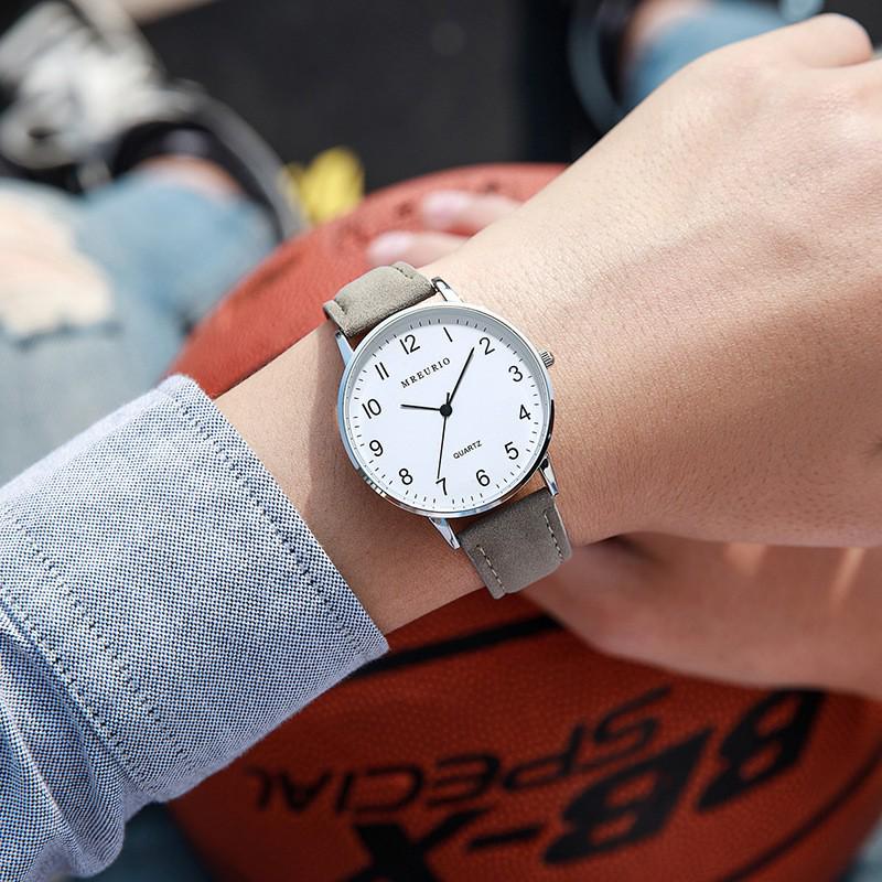 Digital Exam-Specific Leather Strap Watch Set: Men's and Women's Pair