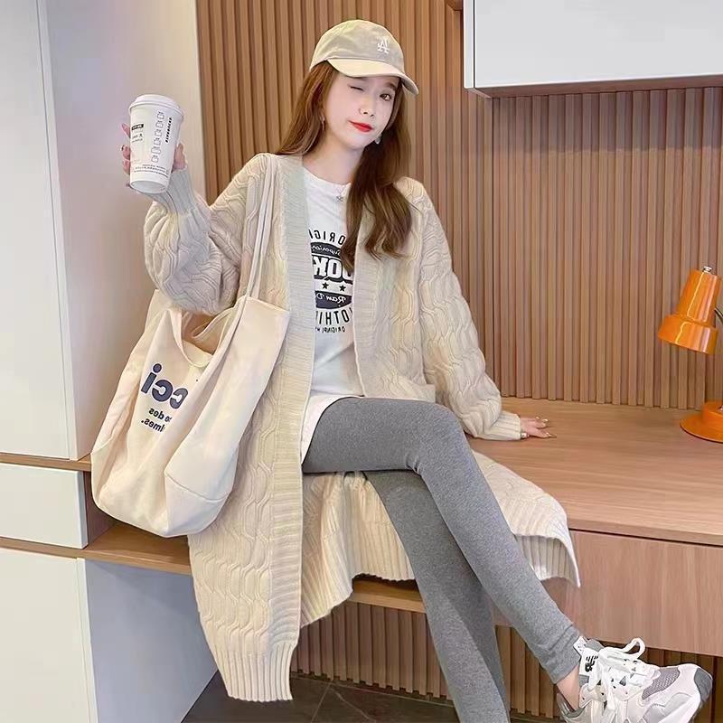 Women's Autumn Winter Retro Loose Wool Cardigan Coat