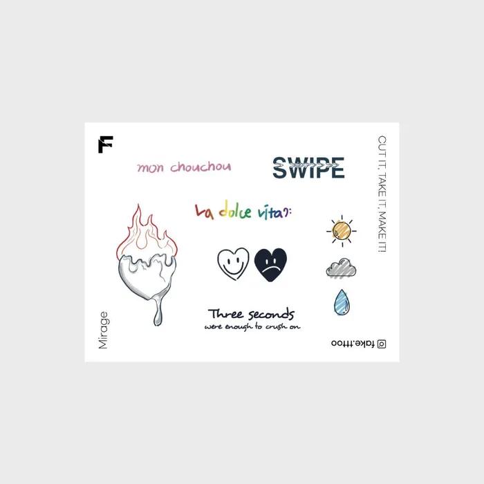 

Instant Love Tattoo Sticker