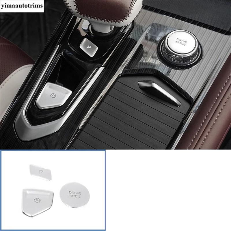 Start Stop Button Sequ / Auto P Gear Shift Panel Stickers Cover Trim Red Accessories For Geely Monjaro Kx11 Manjaro 2024
