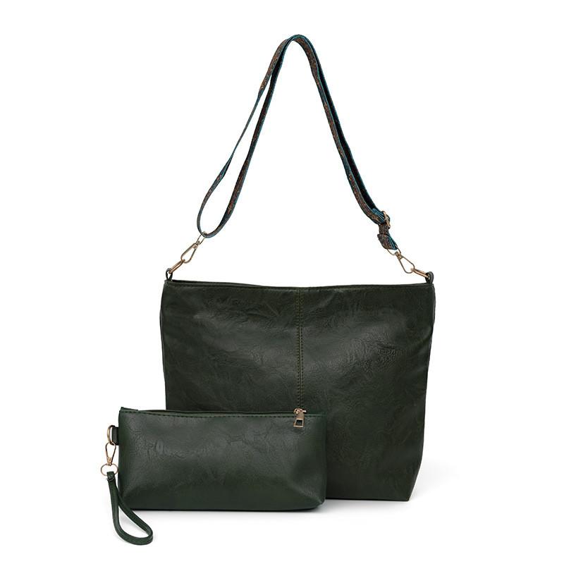 Pu Material Tote Bag For Women Large Capacity Crossbody Purse With Zipper Closure