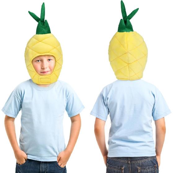 Amosfun Pineapple Hat Cute Hat Novelty Plush Hat Pineapple Party Hat Dress Up Hat Fruit Headwear for Carnival Halloween Costume Cosplay Party