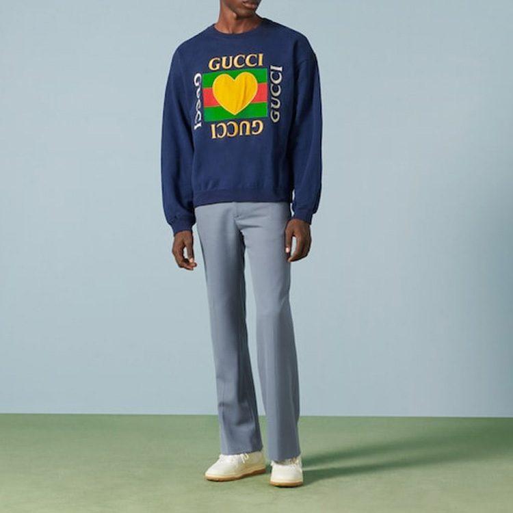 Gucci FW23 Sweatshirt Men's Blue 715919-XJFRY-4030