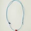 OURPIERRE RED BALL ROPE NECKLACE