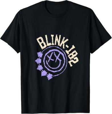Official Blink-182 Purple Smiley Logo T-Shirt Mens Womens Tees Top