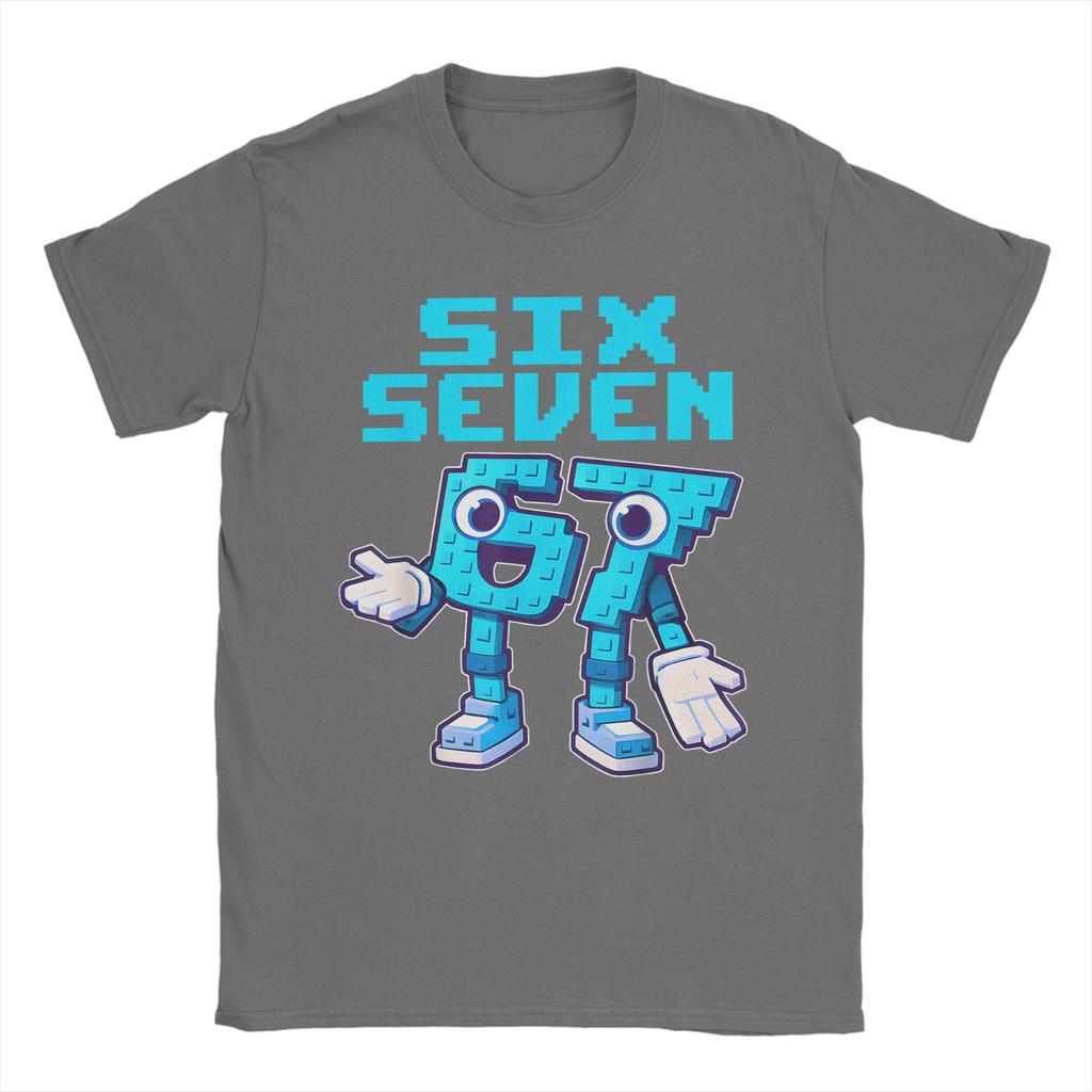 67 Six Seven 67 Funny Italian Brainrot TShirts Unisex Casual 100 Cotton Tees Crewneck Short Sleeve T Shirts Big Size Tops