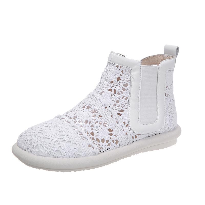 

Мода Горячие Продажи 2025 Новые Комфорт Мода Женские Дышащие Сетчатые Летние Туфли Кружево Ходьба Неглубокие Новые Однотонные Нескользящие Повседневные Туфли 35 белый