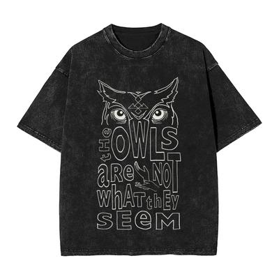 Twin Peaks Owls Are Not What They Seem T-Shirt Popular T Shirts Short Sleeve Awesome Tops Summer Casual O Neck Big Size Top Tees