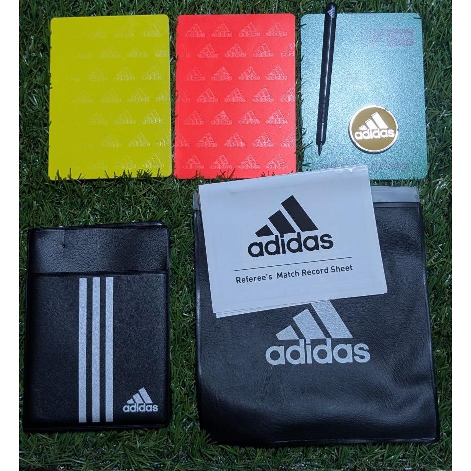 Used [Almost unused] Adidas referee card case set with toss coin storage bag