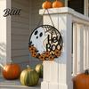 Halloween Door Sign Ghost Sign Cute Boo Hanger Spooky Gifts for Lovers Hanging Welcome Porch Yard Wall Home Party Decor Fall Seasonal Accents