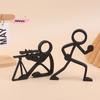 M-3D Printed Stick Figure Pencil Holders Pen Stands Pen Containers Desktop Ornaments Stationery Desktop Sculptures Gifts