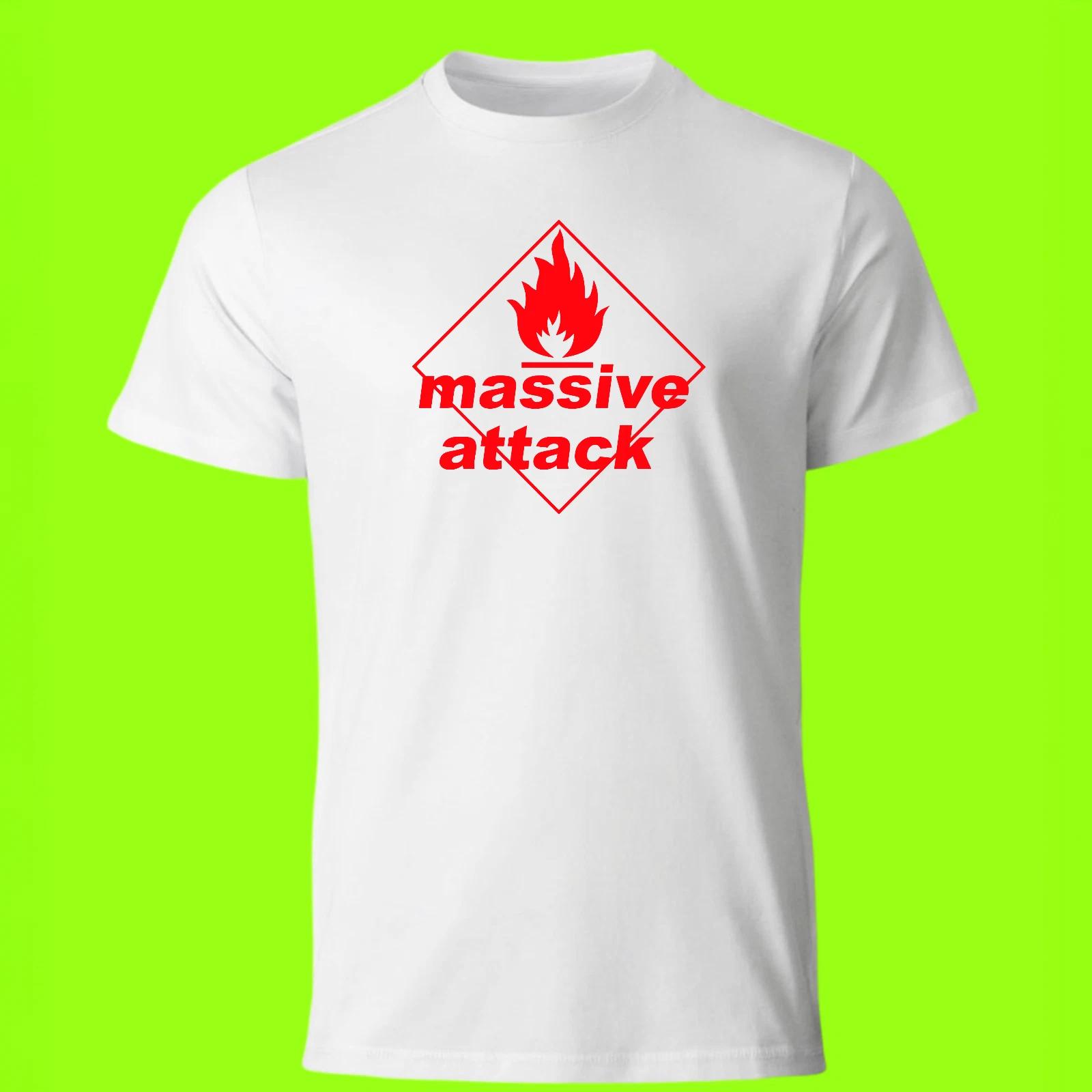 Massive Attack - T Shirt - Trip Hop Electronic Dance Music Band 80s 90s S