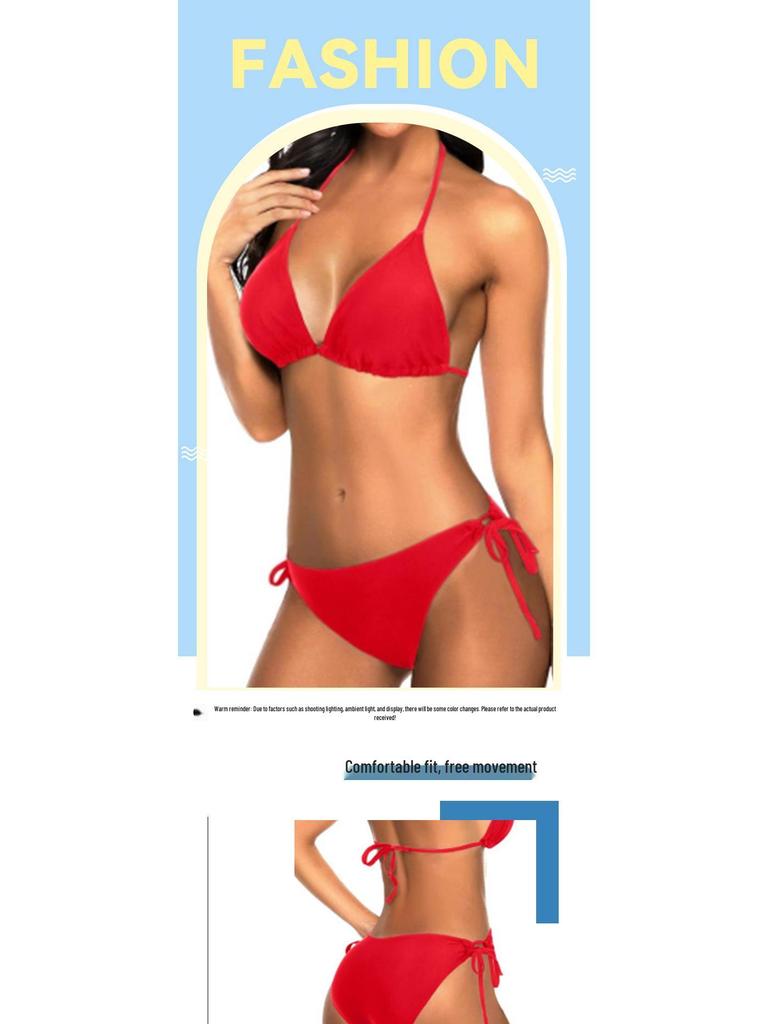 Maillot de bain bikini triangle sexy chaud européen et américain pour femmes