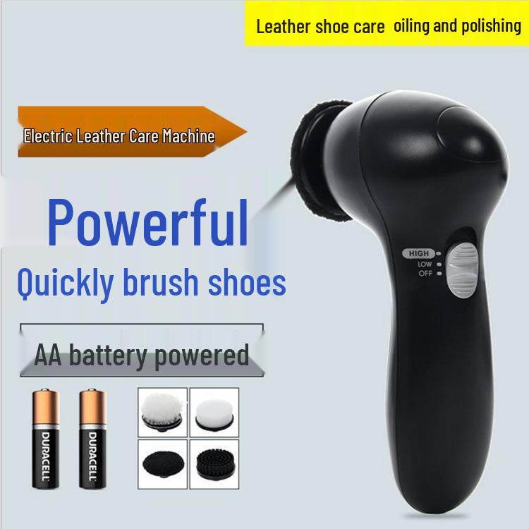 4-in-1 Portable Electric Shoe Polisher and Leather Care Kit