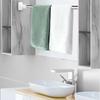 Adjustable Telescopic Rod Stainless Steel Clothes Rail Hanger Rod Clothes Rail Wardrobe Fixed Clothing Rack Varal  Drying Rack